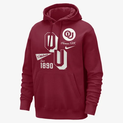 Oklahoma Club чоловічі Nike College Толстовка з капюшоном колір червоний