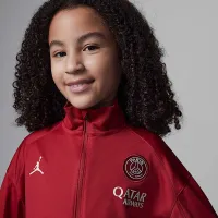 Nike Paris Saint-Germain Strike Fourth Little дитячі Jordan Dri-FIT Soccer Knit Tracksuit колір червоний