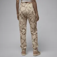 Nike Jordan Brooklyn Fleece жіноча Printed Pants колір коричневий