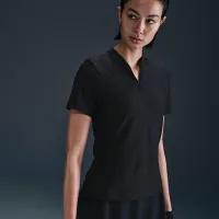 Nike Tour женская Dri-FIT Short-Sleeve Blade Jacquard для гольфа Polo цвет черный