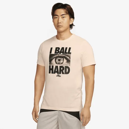 Nike Dri-FIT мужские баскетбольные футболка цвет коричневый