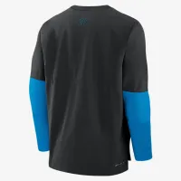Miami Marlins Authentic Collection Player чоловічі Nike Dri-FIT MLB Pullover світшот колір чорний