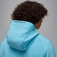 Nike Jordan Sport Hoop Fleece мужские Dri-FIT Full-Zip Толстовка с капюшоном синий