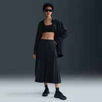 Nike 24.7 PerfectStretch жіноча Dri-FIT Pleated спідниця колір чорний
