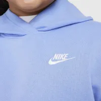 Nike Sportswear Club Fleece Big дитячі Pullover Толстовка з капюшоном (Extended Size) блакитний