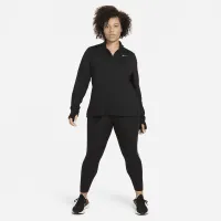 Nike Element жіноча 1/2-Zip Running Top (великі розміри) колір чорний