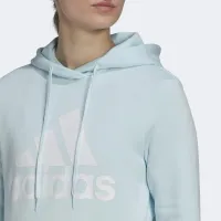 Кофта/футболка adidas Loungwear Essentials Logo Fleece Толстовка с капюшоном HM1905 - Голубая