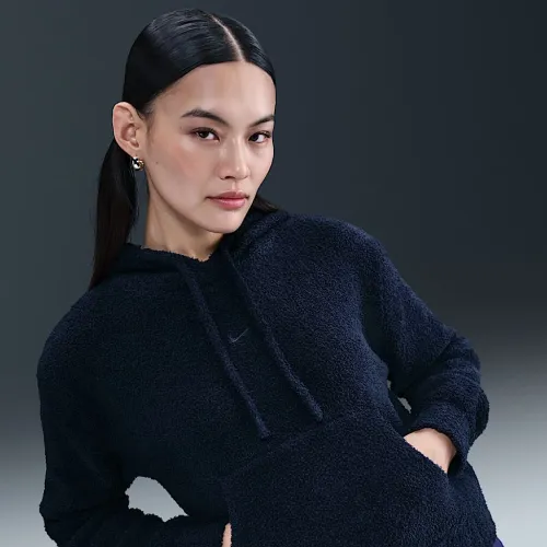 Nike Sportswear Phoenix Cozy Букле жіноча Loose Knit Толстовка з капюшоном блакитний