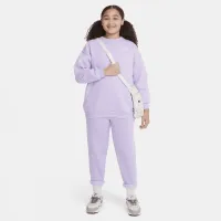 Nike Sportswear Club Fleece Big дитячі (Girls') оверсайз світшот (Extended Size) колір фіолетовий