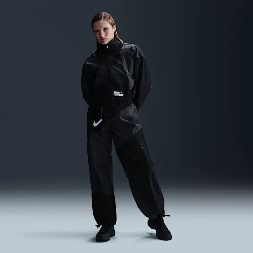 Nike Sportswear женская Mid-Rise Loose Woven Open-Hem Pants цвет серый