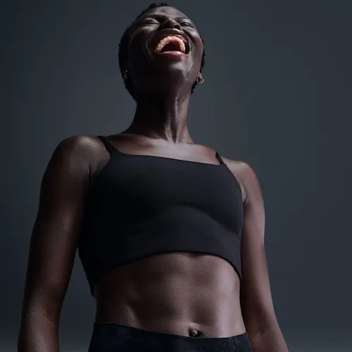 Nike One Convertible жіноча Light-Support Lightly Lined Longline Sports Bra колір чорний
