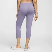 Nike One женская С высокой Талией Crop лосины цвет фиолетовый