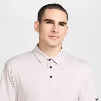 Nike Tour чоловічі Dri-FIT Heatheколір червоний для гольфу Polo колір фіолетовий