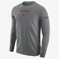 North Carolina Central мужские Nike College Long-Sleeve футболка цвет серый