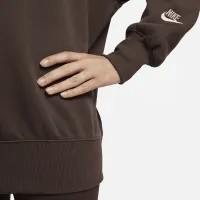 Nike Sportswear Phoenix Fleece женская оверсайз Crew-Neck свитшот цвет коричневый