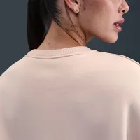 NikeCourt Heritage Phoenix Fleece женская Over-оверсайз Crew-Neck свитшот Pink