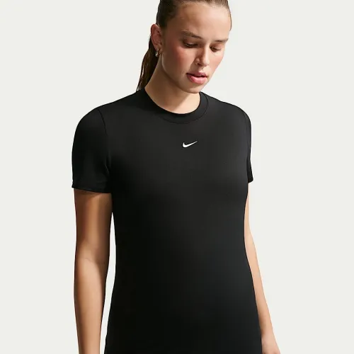 Nike (M) One жіноча Dri-FIT Slim-Fit Short-Sleeve Top (Maternity) колір чорний