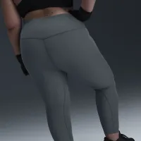 Nike Therma-FIT One женская С высокой Талией 7/8 лосины (большие размеры) цвет серый