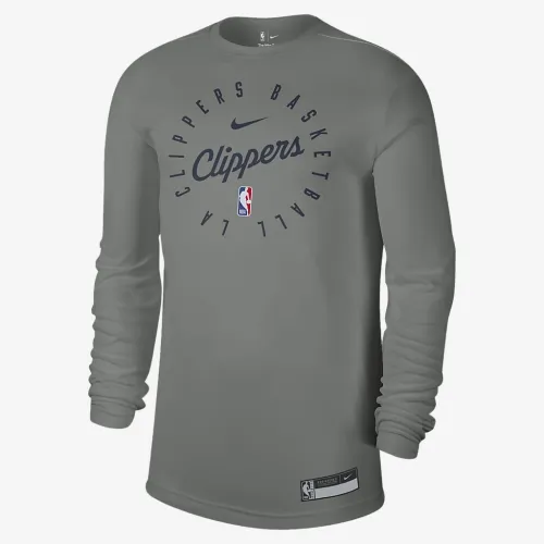 LA Clippers чоловічі Nike Dri-FIT NBA Long-Sleeve футболка колір сірий