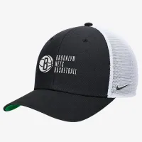 Brooklyn Nets 2024/25 Rise Icon Edition Nike NBA Trucker Cap цвет черный