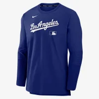 Los Angeles Dodgers Authentic Collection Player мужские Nike Dri-FIT MLB Pullover свитшот синий