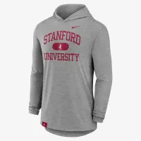 Stanford Cardinal Blitz чоловічі Nike Dri-FIT College Long-Sleeve Hooded футболка колір сірий
