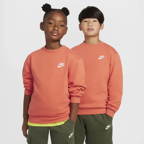 Nike Sportswear Club Fleece Big детские свитшот Orange