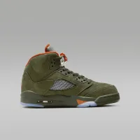Nike Air Jordan 5 Retro Big детские Кроссовки цвет зеленый