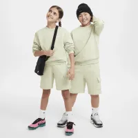 Nike Sportswear Club Fleece Big детские свитшот цвет зеленый