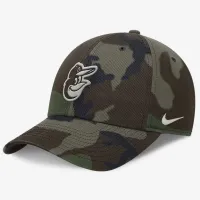 Baltimore Orioles Camo Club чоловічі Nike MLB Adjustable Hat колір зелений