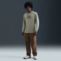 Nike Sportswear Long-Sleeve футболка цвет зеленый