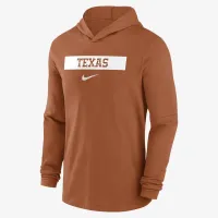 Texas Longhorns Sideline мужские Nike Dri-FIT College Long-Sleeve Hooded Top Orange