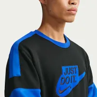 Nike Sportswear Club мужские Fleece Crew-Neck свитшот цвет черный