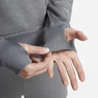 Nike Therma-FIT One женская Pullover Толстовка с капюшоном цвет серый