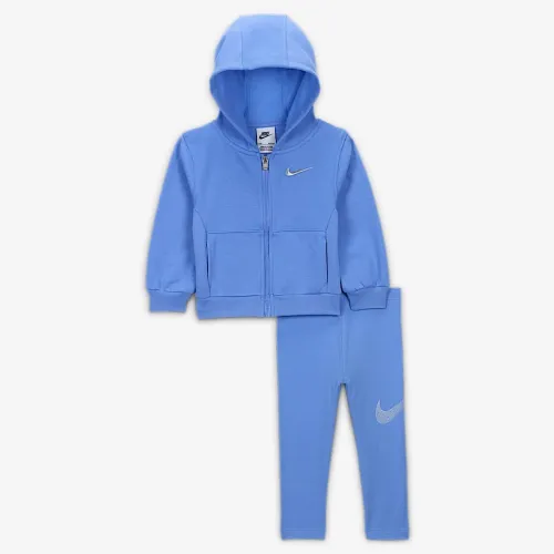 Nike Shine Baby (12-24M) Full-Zip Толстовка з капюшоном and лосіни комплект блакитний