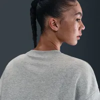 Nike Club женская Fleece Loose Crew цвет серый