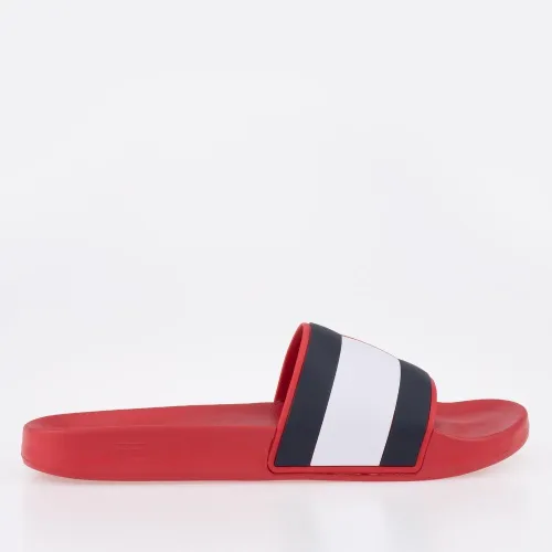 Шлёпанцы Tommy Hilfiger Rubber Flag Pool FM0FM04263-XLG - Красные