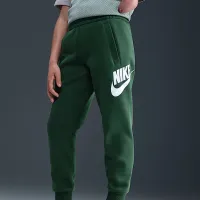 Nike Club Fleece Big дитячі Joggers колір зелений