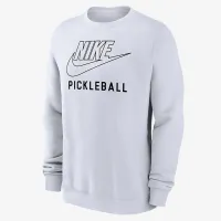 Nike Swoosh Club Fleece чоловічі Pickleball Pullover Crew-Neck світшот колір білий
