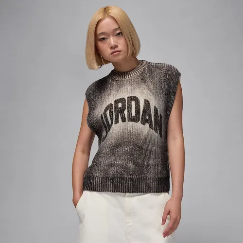 Nike Jordan Flight жіноча Knit Vest колір чорний