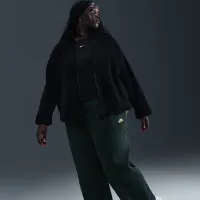 Nike Sportswear Club Fleece жіноча Mid-Rise Wide Leg Cozy Pants (великі розміри) колір зелений