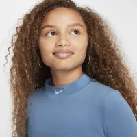 Nike Sportswear Girls' Long-Sleeve Top блакитний