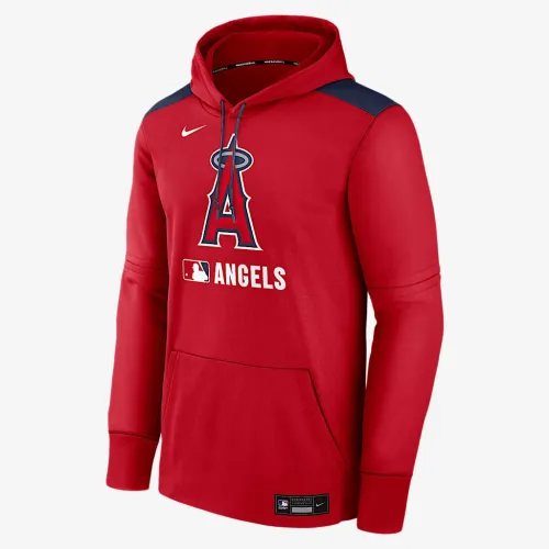 Los Angeles Angels Authentic Collection чоловічі Nike Therma MLB Pullover Толстовка з капюшоном колір червоний
