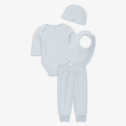Nike 4-Piece Velour Embossed Swoosh Boxed набор Baby 4-Piece Bodysuit набор синий