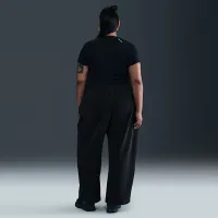 Nike Sportswear Club Fleece жіноча Mid-Rise Wide Leg Cozy Pants (великі розміри) колір чорний