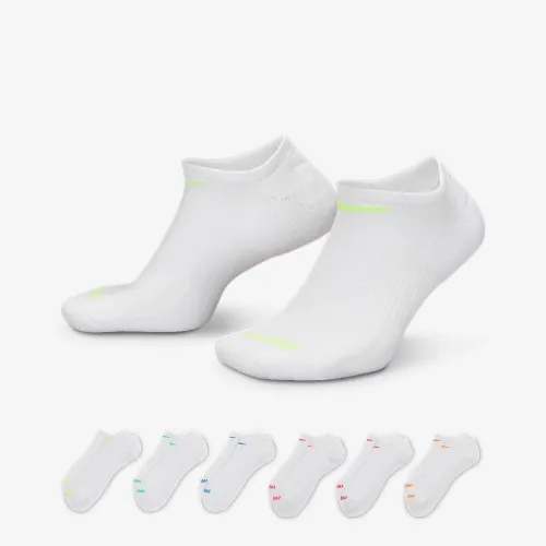 Nike Everyday Plus Cushioned тренировочные No-Show носки (6 пары) многоцветный
