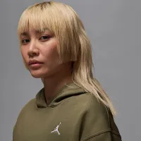 Nike Jordan Brooklyn Fleece жіноча Pullover Толстовка з капюшоном колір зелений