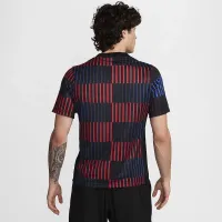 FC Barcelona Academy Pro Away мужские Nike Dri-FIT Soccer Pre-Match Short-Sleeve Top цвет черный