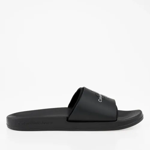 Шлёпанцы Calvin Klein Slide Monogram TPU YM0YM00361-BDS - Черные