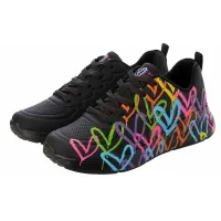 Кросівки Жіночі Skechers UNO LIGHT HEART OF HEARTS (177977-BKMT)
